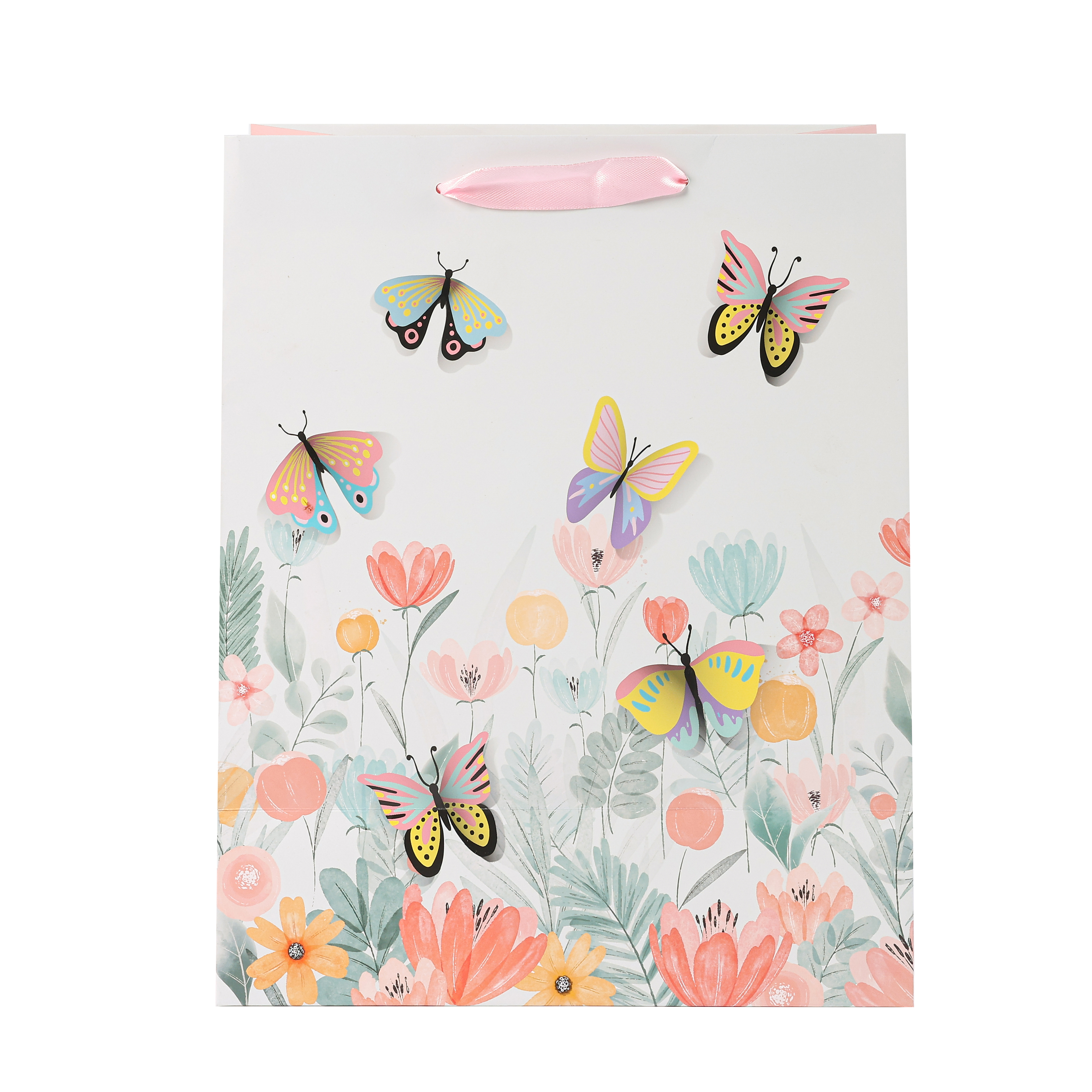 Three-dimensional butterfly flower gift bag KT042